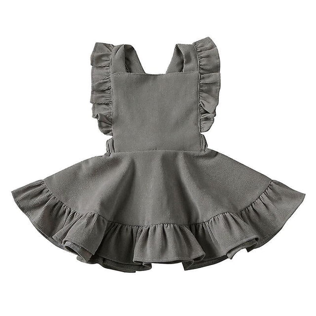 5 yearsD6Pudcoco, faldas con tirantes de tutú para niños pequeños, faldas de pana con volantes para niñas pequeñas, ropa sólida con lazo de botón de otoño para verano 2020 esquí esquí Gafas de esquí