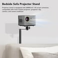 thumbnail image 3 of Akozon Desktop Projector Stand, Adjustable Projector Stand Table Floor Bedside Sofa Universal Punch Free Metal Structure, 3 of 8