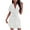White, variant on Oplxuo Women's Double-Breasted Blazer Dress Elegant Short Sleeve Formal Office Business Suit Jackets Pencil Dress with Belt