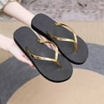 thumbnail image 6 of Utoimkio Thong Flip Flops Sandals for Women Summer Casual Beach Flat Sandals for Women Wide Width Summer Casual Walking Shoes, 6 of 9