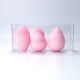 thumbnail image 1 of Xiao Hua Set de 6 esponjas de maquillaje, esponjas para difuminar maquillaje líquido y en crema, cobertura modulable, esponja para base natural, espuma sin látex, rosa A42, 1 of 4