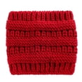thumbnail image 2 of MEICHEN Beanie Hats for Women Winter Warm Ponytail Hole Cap Elastic Woolen Knitted Beanie Hat, 2 of 4