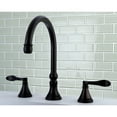 thumbnail image 2 of Kingston Brass KS2345DFL NuFrench Two-Handle Deck Mount Roman Tub Faucet, Oil Rubbed Bronze, 2 of 5