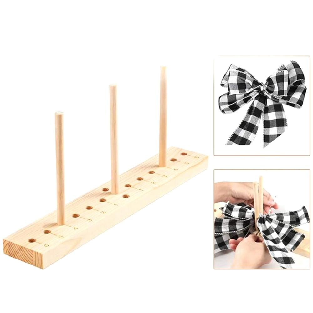 Extended Bow Maker for Ribbon Wreaths Wooden Bow Making Tool with Twist  Ties Ribbon Bow Maker for Halloween Christmas Party - AliExpress