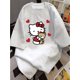 thumbnail image 1 of Graphic Print Drop Shoulder T-Shirt, Short Sleeve Crew Neck Casual Top for Spring & Summer, Women's Clothing, 1 of 7