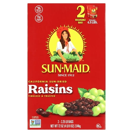 Sun-Maid Raisins, 36 Oz, 2 Ct