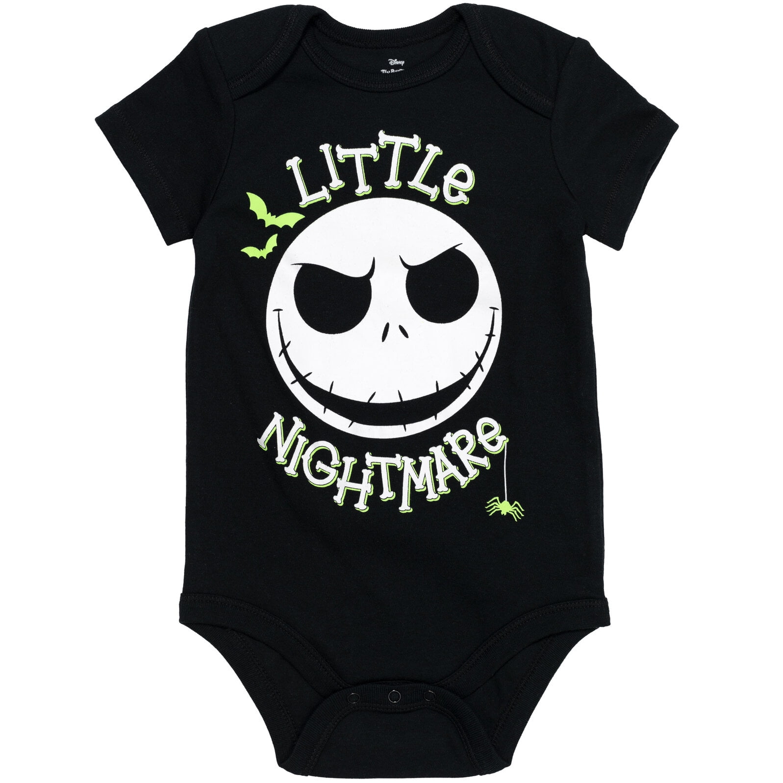 Disney Nightmare Before Christmas Jack Skellington Sally Newborn Baby Boys 5 Pack Bodysuits Newborn to Infant