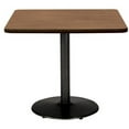 thumbnail image 2 of KFI Studios Mode 3' Square Dining Table, Designer White, Black Base, 2 of 6
