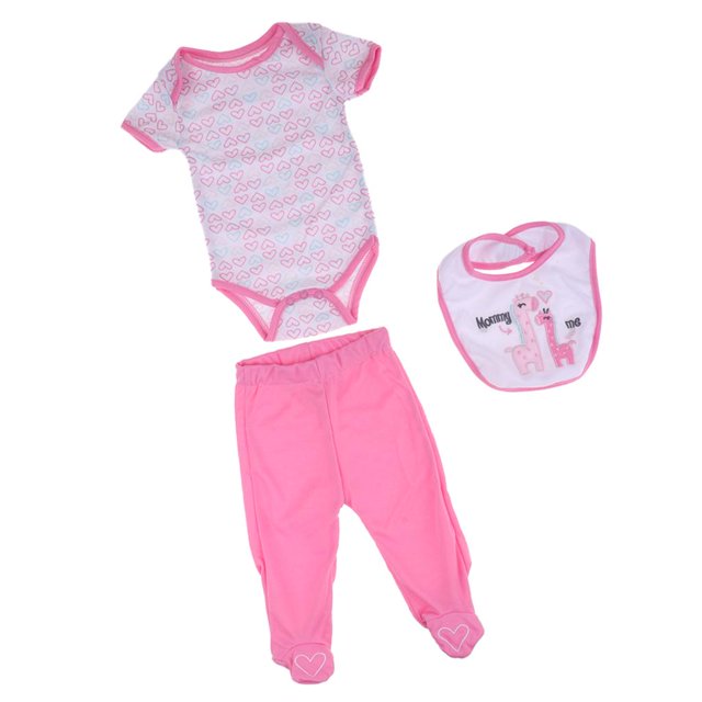 Traje de muñeca renacida de Ropa de Muñeca para 20-22 '' Reborn Dolls Casual Outfit Accesorio Magideal Traje de muñeca renacida