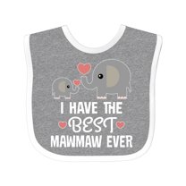Inktastic Best Mawmaw Ever Grandchild Boys or Girls Baby Bib