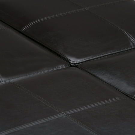 Simpli Home - Avalon Storage Ottoman - Dark Brown