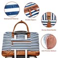 thumbnail image 2 of Bolsa De Ejercicios Bolsas de separación secas y húmedas Bolsa de entrenamiento ligera de lona (franja azul y blanca) Sywqhk Para Estrenar, 2 of 7