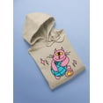 thumbnail image 3 of Cat W Globe Rave Style Hoodie Women -Image by Shutterstock, Female XX-Large, 3 of 4