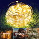 thumbnail image 2 of Guirnalda de luces LED solares para exteriores, 7 m, 12 m, 22 m y 32 m, resistente al agua, 8 modos, para decoración de fiestas, bodas y Navidad, 2 of 5