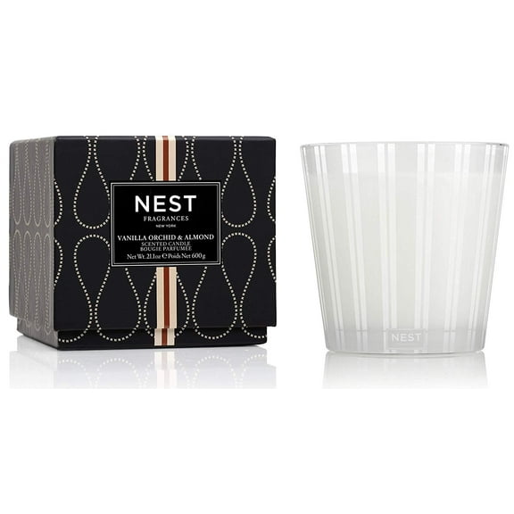 NEST Fragrances 3-Wick Candle- Vanilla Orchid & Almond, 21.2 oz