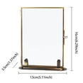 thumbnail image 3 of Coofit Glass Photo Frame Fashion Creative Picture Frame Photo Display Frame for Flower, 3 of 10