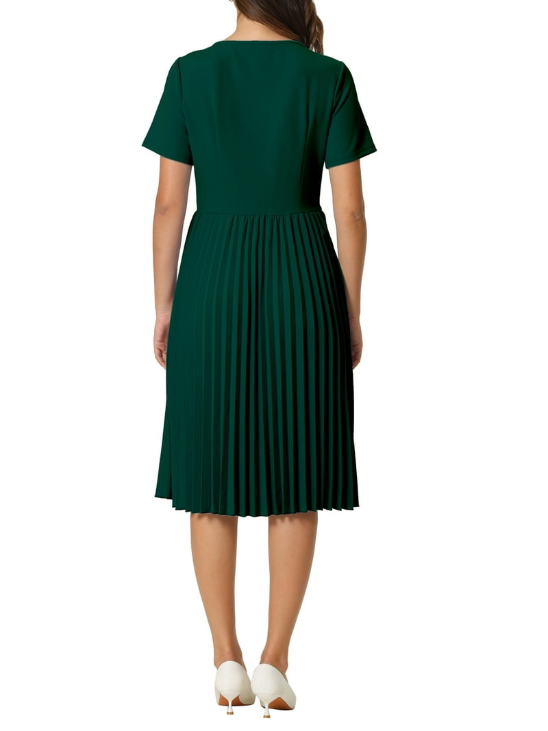 strapless open back dress Declan Satin Pleated Dress