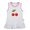 White Sleeveless Dresses #A, variant on Fruit Cherry Pattern Dresses For Baby, Newborn Babies Skirts, Infant Princess Dress, 0-24M Kids Graphic Clothes (White Sleeveless Dresses, 0-6 Months)