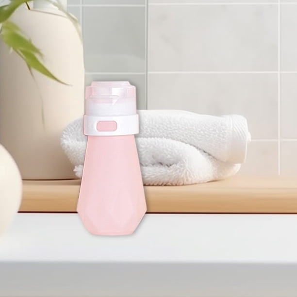 Botella Dispensadora de Viaje de Silicona de 60 Ml, a Prueba de Fugas, Rellenable, Exprimible, Contenedor de Loción, Tubo de Silicona Suave para Viajes, Gimnasios, Campamentos, Viajes de Negocios, Us