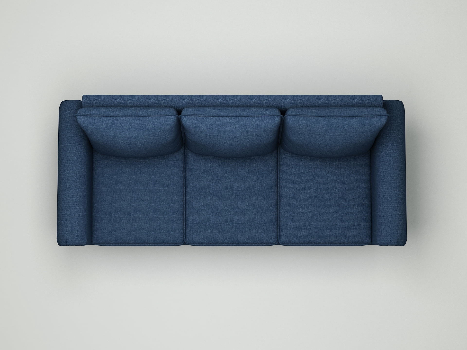 Uspridefurniture Craigmont 71.7'' Square Arm Sofa,Blue