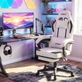 thumbnail image 4 of Gymax Gaming Chair w/ Headrest Reclining Backrest Lumber Support Linkage Armrests, 4 of 10