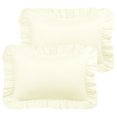 thumbnail image 1 of Funda de Almohada de Microfibra de Volantes con Cierre de Sobre Juego de 2 Suaves Fundas Almohada, 1 of 6