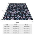 thumbnail image 3 of Pofeuu Love Butterflies Print Ultra-Soft Micro Fleece Blanket,for Bed Or Sofa,All Season Throw Blankets Flannel Blanket-40"x30", 3 of 7