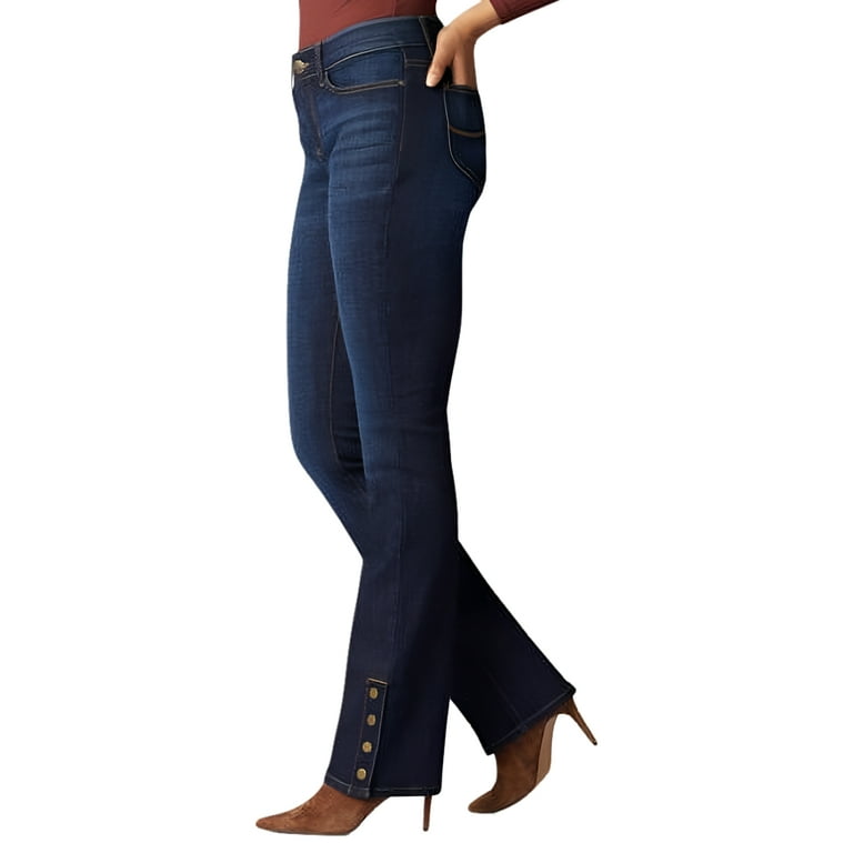 Mid Rise High Rise Petite Bootcut Jeans Democracy Petite 