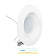 thumbnail image 2 of Infibrite 5"/6" Recessed Retrofit LED Downlight, 2700K Soft White, Dimmable, 12W 1100LM, Wet Rated, E26 Adapter (Set of 6) (Set of 24), 2 of 6