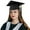 Black, variant on Hat for Women Men 2025 Trendy Tassel Black Graduation Cap Tassel for Graduation Cap 2024 for High School Bachelor Master Uni Adult Grad Cap Graduation Cap Decorations Kit Black One Size