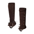thumbnail image 1 of Pirate Boot Tops Cubierta de zapatos Pirate Boot Covers Steampunk Fashion Boot Top Covers Polainas medievales para acampar Escenario , MARRÓN Marrón, 1 of 8