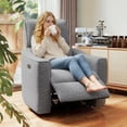 thumbnail image 2 of HOMCOM Fauteuil Inclinable Électrique, Fauteuil Inclinable Rembourré avec Ports USB, 2 of 10