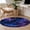 Dark Blue Black, variant on Round Area Rug 3 Ft, Blue Purple Sky Washable Non-Slip Circle Carpet for Living Room/Bedroom, Modern Black Star Night Nature Scenery Low-Profile Small Floor Mats Collection Rugs for Indoor
