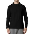 thumbnail image 2 of Maplenight Men’s Activewear Half Zip Waffle Long Sleeve Slim Shirts Fall Winter Climbing Running Gym Workout Tops, 2 of 5