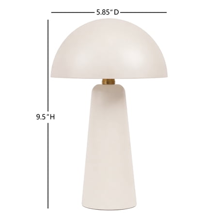 BETTER HOMES & GARDENS 9.5″ WHITE DOME RECHARGEABLE LED PORTABLE LAMP WITH DIMMABLE TOUCH SENSOR