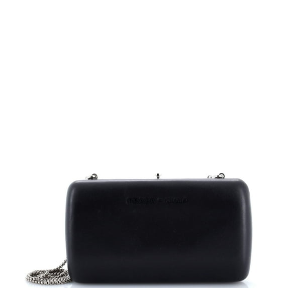 Pre-Owned Logo Convertible Chain Box Clutch Leather By Rebag
