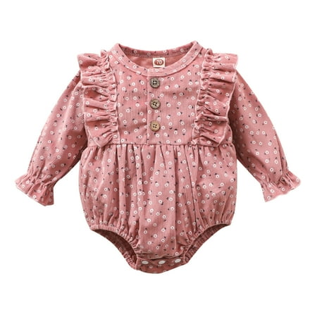 

Fashion Baby Boys Girls Rompers Baby Girls Floral Autumn Long Sleeve Romper Bodysuit Clothes