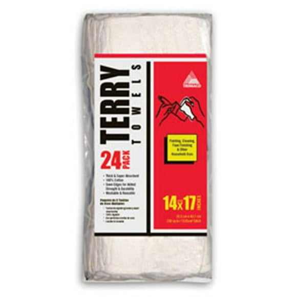 Trimaco 10720 24 - Bg 1 4 in. X 1 7 in. Terry Towels