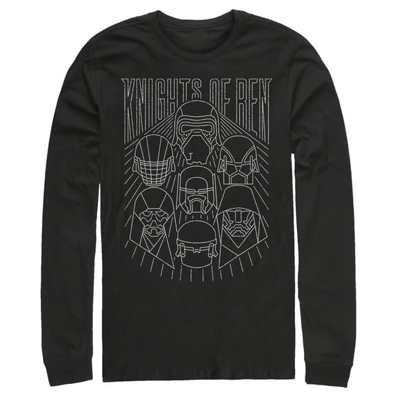 Men's Star Wars: The Rise of Skywalker Knights of Ren Streak  Long Sleeve Shirt Black Large