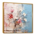 thumbnail image 2 of Designart "Whisper of Cherry Blossoms in Spring" Landscapes Framed Wall Art - Traditional White Tree Cherry Blossom Hallway Framed Wall Art Decor, 2 of 6