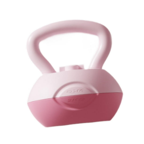 Pesa rusa rellena de agua, pesa rusa para ejercicios, antideslizante, ergonómica, para levantamiento de caderas, entrenamiento de fuerza y glúteos. Rosa