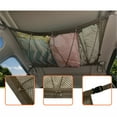 thumbnail image 4 of Xingzhi Car Ceiling Storage Net Mesh Bags Breathable Pouch Organizer Adjustable Pocket for Clothes Sundries Storing Usage Khaki, 4 of 6