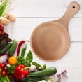 thumbnail image 1 of Cuenco de madera para comer, cuenco de Kimchi de madera con mango, hecho a mano, resistente, suave, redondo, vajilla de madera para restaurante, niños S, 1 of 8