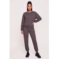 thumbnail image 2 of Women's Rhinestone Drop Shoulder Fleece Lined Sweatshirt, 2 of 4