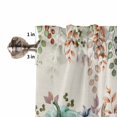 thumbnail image 4 of Thanksgiving Green Valances for Windows Farmhouse Kitchen Curtains Valances Rod Pocket Valance Curtains for Kitchen Windows Orange Blue White Pumpkin Fall Leaf Window Valances for Bathroom 42"x18", 4 of 6