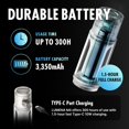 thumbnail image 4 of M4 Portable LED Lantern | Rechargeable Camping Light, Water-Resistant, 3350mAh Battery, Adjustable Brightness & Modes, Magnetic, Durable for Outdoor Emergency Use (Platinum Khaki), 4 of 4
