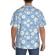 thumbnail image 3 of Fotbe Daisies Flowers Camisa Estampada de Manga Corta para Hombre, Casual de Verano, Estilo Playero, Sin Arrugas-Small, 3 of 5
