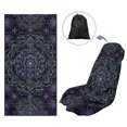 thumbnail image 6 of XYZCANDO Purple Mandala Flower Comfortable Car Seat Cover Towel for Workout Gym, Washable Easy Install Car Seat Towel Cover, 6 of 10