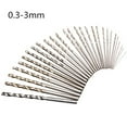 thumbnail image 4 of Yesbay 10Pcs 0.3mm-3mm Mini Micro HSS Spiral Twist Drill Bit Drilling Tool Set 0.5MM, 4 of 8