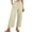 Beige, variant on Linen Pants Women Linen High Waist Loose Beach Pocket Casual Wide Leg Sweatpants Women Beige L